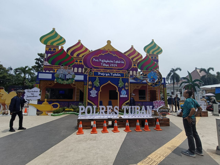 Unik, Istana Aladin Jadi Posyan Operasi Ketupat Semeru 2024 Polres Tuban