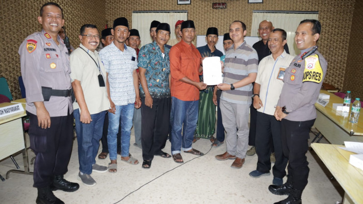 Polres Sumenep  Selesaikan Konflik Tanah PT Garam Secara Restoratif Justice