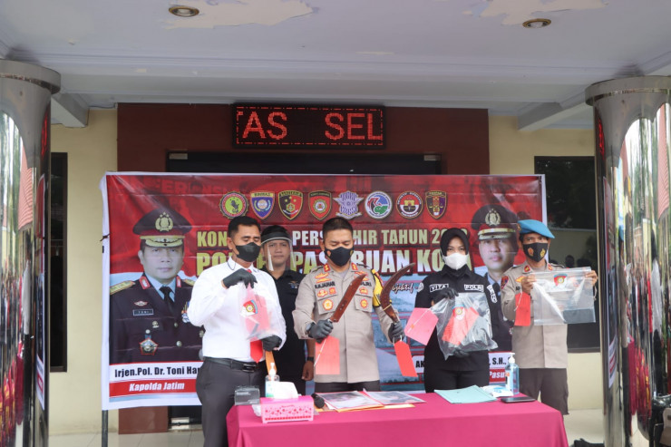 Akhir Tahun, Polres Pasuruan Kota Berhasil Amankan 12 Tersangka Street Crime