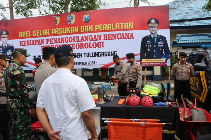 Polres Tulungagung Siapkan Personel Gabungan Antisipasi Bencana Hidrometeorologi