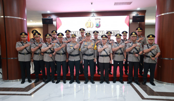 Kapolda Jatim Pimpin Sertijab PJU dan Kapolres Jajaran