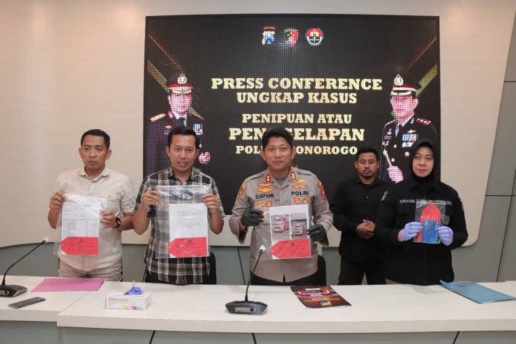 Polres Ponorogo Berhasil Amankan Pelaku Tipu Gelap Bermodus Jual Beli Kendaraan