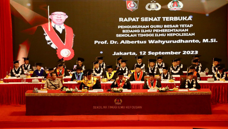 Prof Albertus Wahyurudhanto Dikukuhkan, STIK Lemdiklat Polri Tambah Guru Besar