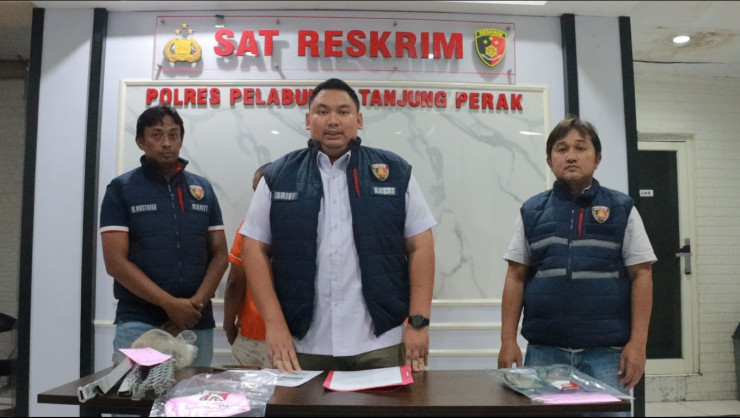 Polres Tanjung Perak Berhasil Amankan Dua Residivis Pencuri Kabel Gardu PLN Induk
