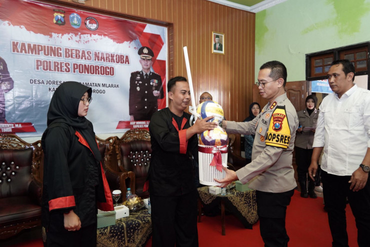 Polres Panorogo Launching Kampung Bebas Narkoba
