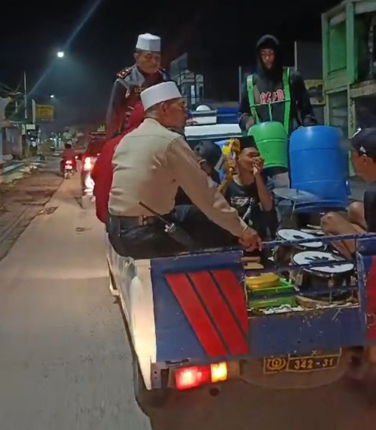 Kapolsek Tanggulangin Patroli Sahur Keliling