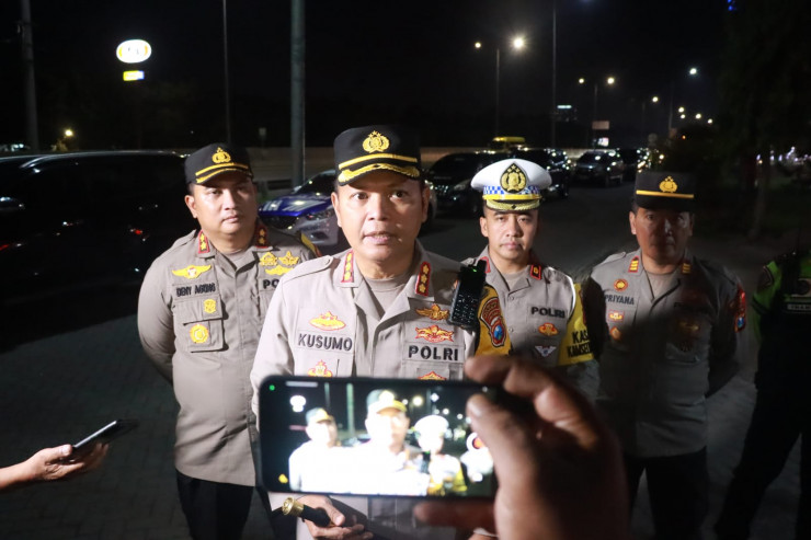 Kapolresta Sidoarjo Cek Puncak Arus Balik di Tol