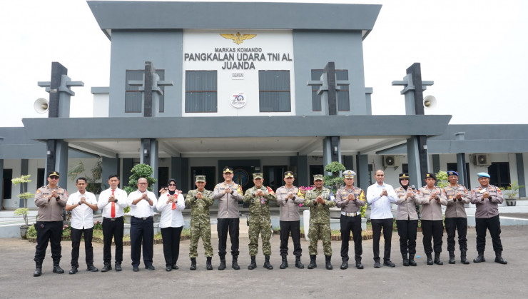 Sidoarjo Ajak Silaturahmi Perkuat Sinergitas, Kapolresta Sidoarjo Kunjungan ke Lanudal Juanda