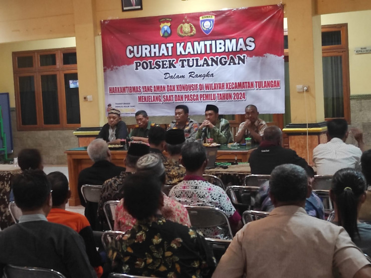 Curhat Kamtibmas di Tulangan, Kompak Cegah Kenakalan Remaja