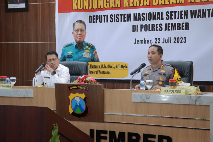 Sekjen Wantannas RI Apresiasi Kinerja Polres Jember